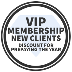 VIP Membership-New clients get a discount when they prepay for the year